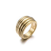 Edelstahl `Kehu` Ring Gold