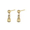 Edelstahl `Gocce` Ohrring Gold