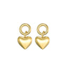 Edelstahl `Cuore` Ohrring Gold