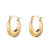 Edelstahl `Ara` Ohrring Gold