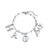 Edelstahl `Happy` Armband Silber