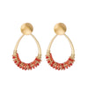 Ohrring `Perlas` Gold Orange
