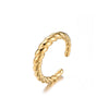 Edelstahl `Vintage` Ring Gold