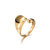 Edelstahl `Hoho` Ring Gold