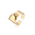 Edelstahl `Laka` Ring Gold