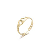 Edelstahl `Palima` Ring Gold