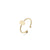 Edelstahl `Uono` Ring Gold